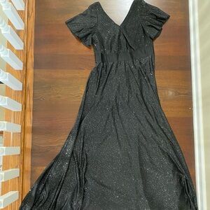 Ever Pretty Black Sparkle Maxi Dress